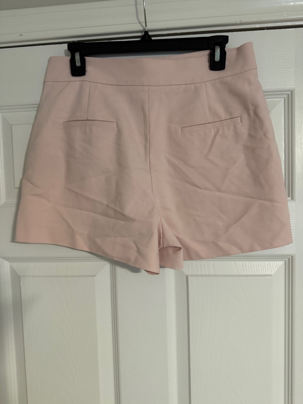 Zara Light Blush Pink Tailored Shorts
with Side Zip - Picture 2 of 2